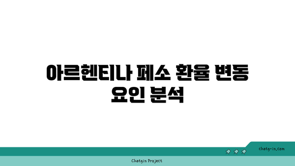 아르헨티나 페소 환율 변동의 원인과 예측 가이드 | 환율, 투자, 경제 동향"