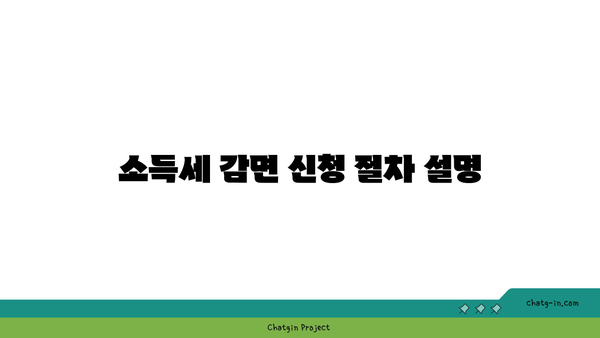 중소기업 취업자 소득세 감면 경정청구 방법과 절차 안내 | 세금 감면, 중소기업 정책, 취업자 혜택"