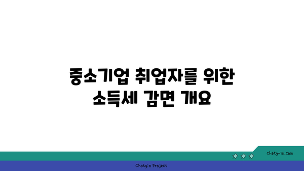 중소기업 취업자 소득세 감면 경정청구 방법과 절차 안내 | 세금 감면, 중소기업 정책, 취업자 혜택"