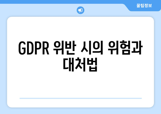 워드프레스 GDPR 준수를 위한 완벽 가이드| 필수 팁과 방법 | 개인정보 보호, 웹사이트 법규, 사용자 동의