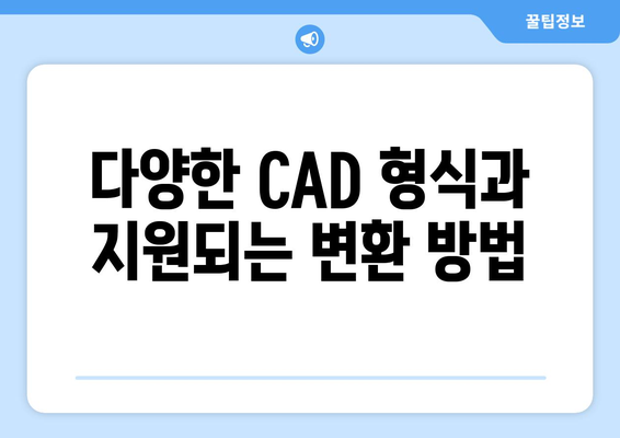 오토캐드 포맷 변환을 위한 완벽 가이드 | CAD, 파일 변환, 작업 효율성