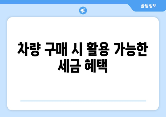 개인사업자를 위한 차량 구매 전략과 혜택 가이드 | 개인사업자, 차량 구매, 비용 절감 팁